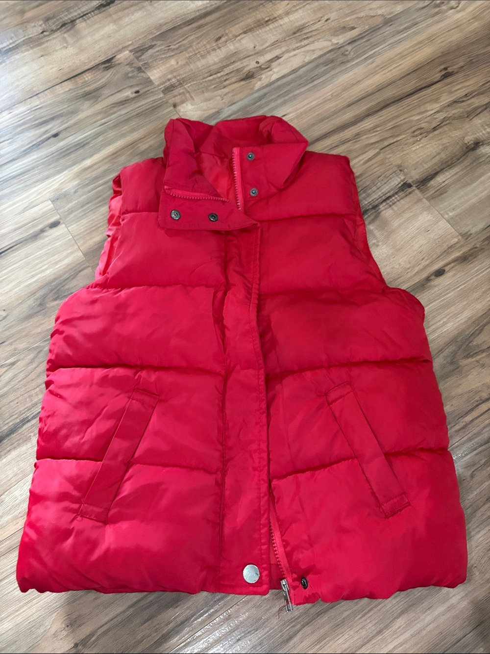 Kids Red Puffer Vest - Lightweight Warmth
